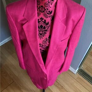 CORBIN LTD Vintage 2 Piece Pink Blazer & Skirt Set 12